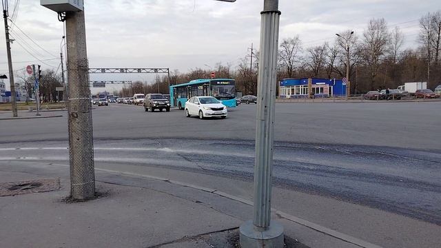 Автобус 246 маршрут Волгабас 5270.G4 6313 Следует в Парк Дунайский Проспект Угол Софийской Улицы