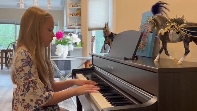 6th WNYLE International online piano competition Stefania Yanpolski, 9 years old