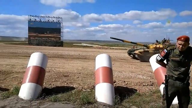 Короткий отрезок с такового биатлона.