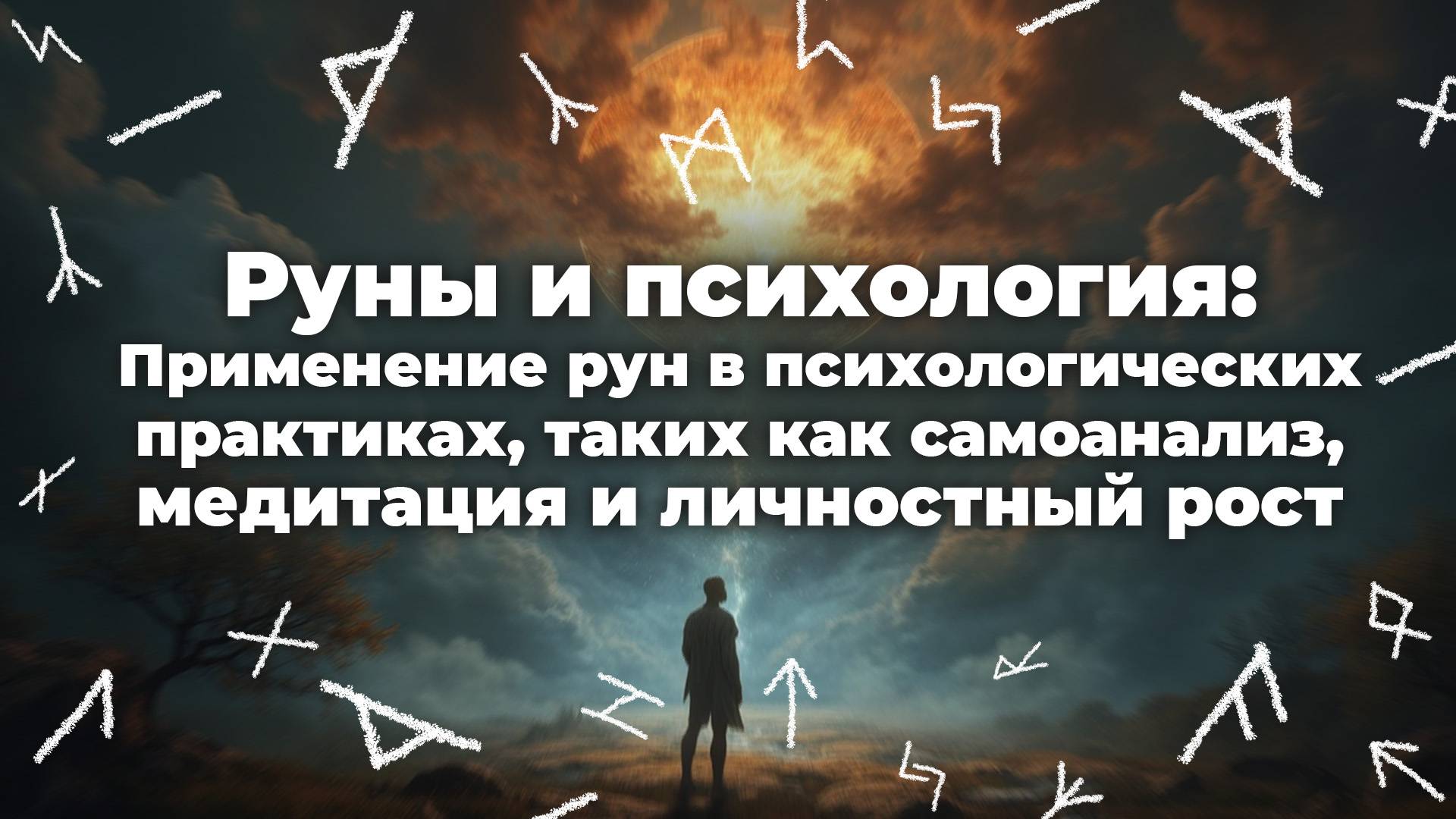 Руны и психология: Применение рун в психологических практиках, таких как самоанализ