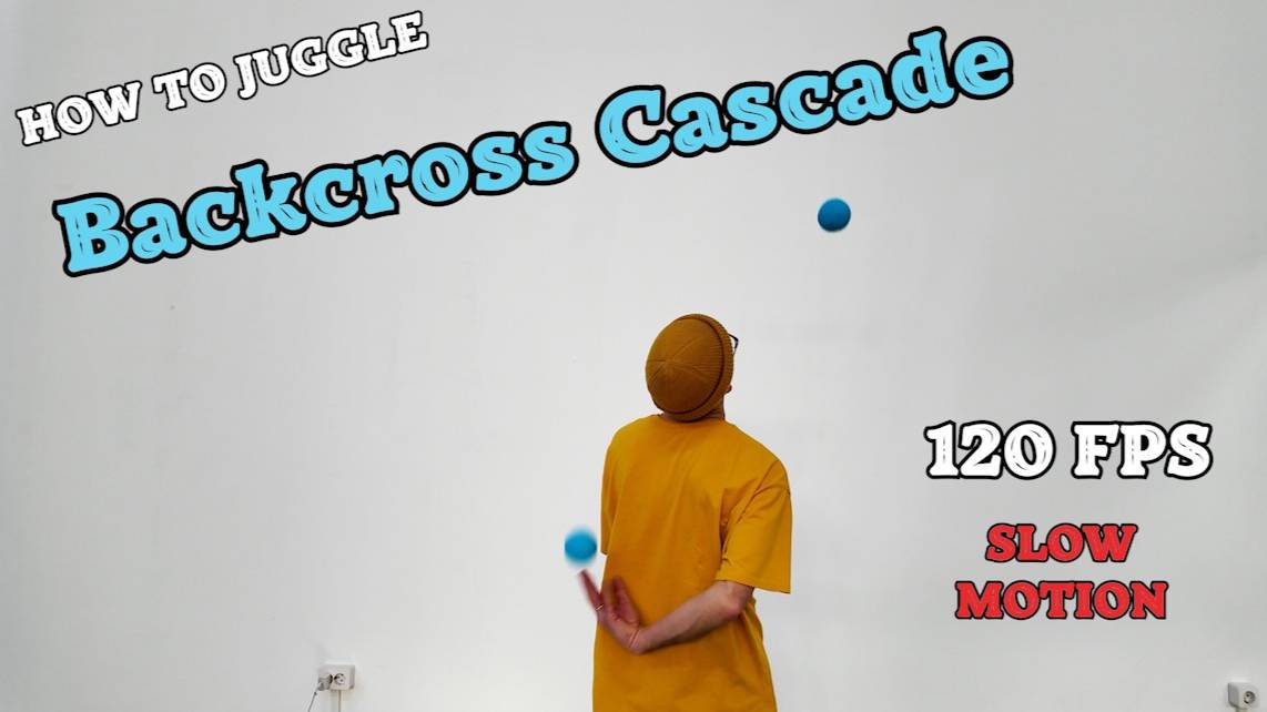 Backcross Cascade Juggling Trick - Super Slow Motion 120 fps 🪬