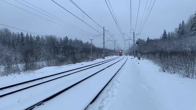 Съемка тепловозов на перегоне Вырица - Новинка