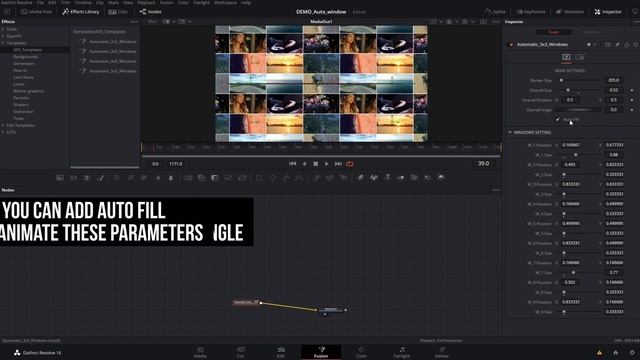 AFX Automatic Windows Placement for DaVinci Resolve - tutorial