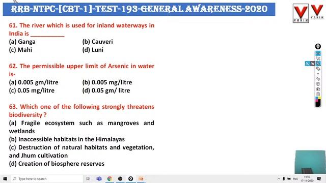 LIVE DISCUSSION | RRB NTPC TEST - 193 (CBT-1) | GS  | AT VANIK SMART CLASS