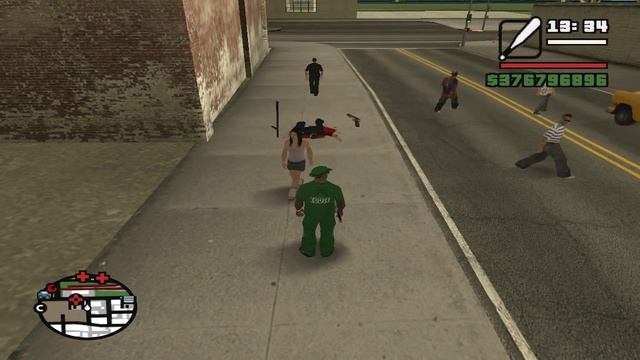 Обзор модов GTA San Andreas #302 - Сломать позвоночник битой