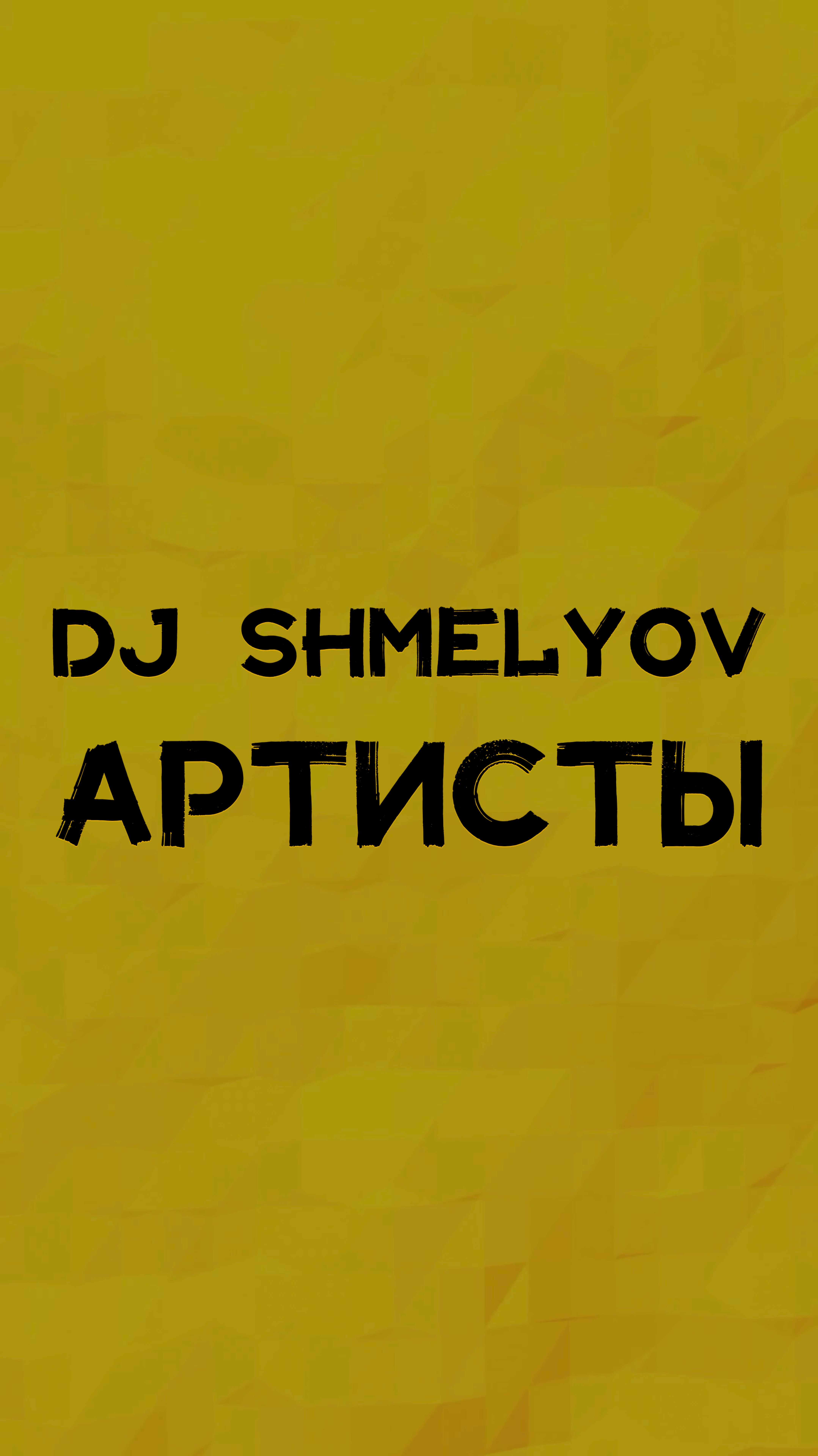 DJ SHMELYOV АРТИСТЫ