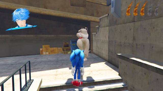 Upgrading Sonic to SONIC DOG In GTA 5!