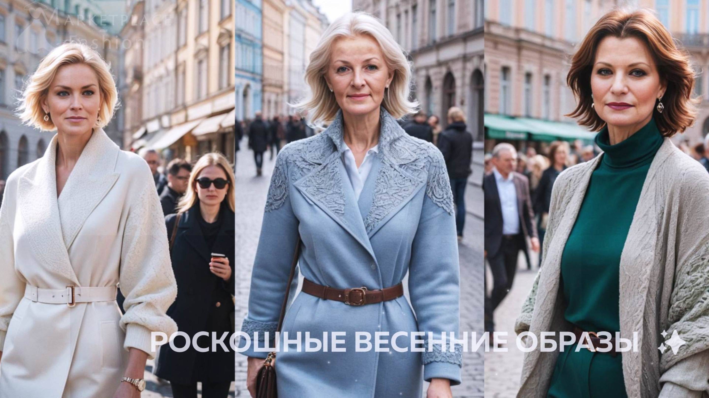 Весенний шик 60+ | Роскошные пальто с вязаными элементами  #fashion #beauty #модныепоказы