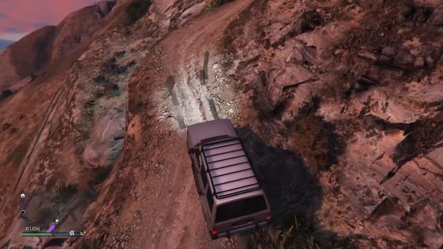 Off-road with Jeep Grand Cherokee on mount chiliad | GTA ONLINE
