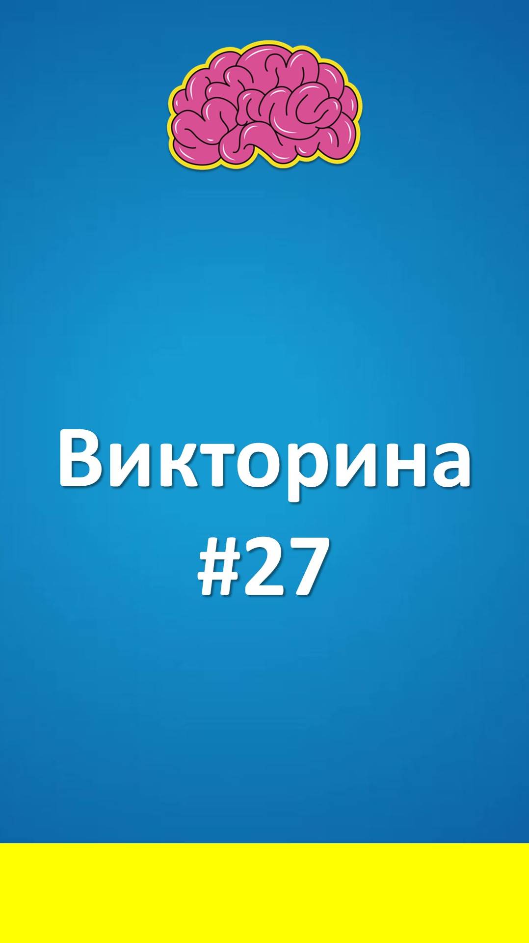 Викторина #27