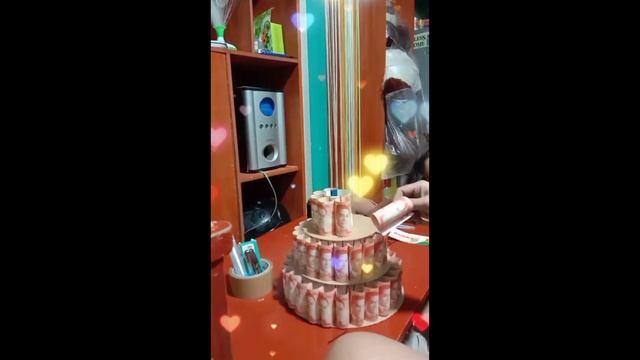 DIY MONEY CAKE | How to make a Money cake using Bobby pin | 3 Layered cake