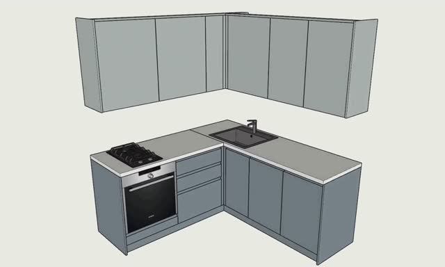 Проектирование в программе SketchUp при помощи библиотеки uKitchen