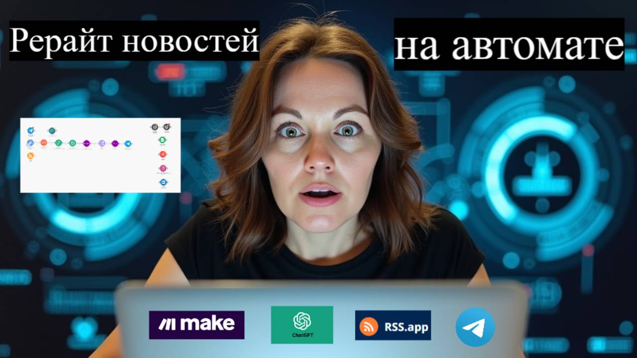 Как делать рерайт новостей: нейросеть, make.com, автоматизация