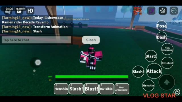 Showcase Kamen Rider Decade Revamped in Rider Verse (Roblox)
