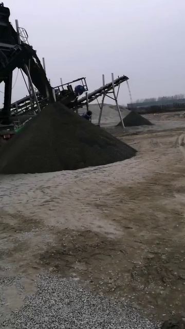 линия по производству камня и песка