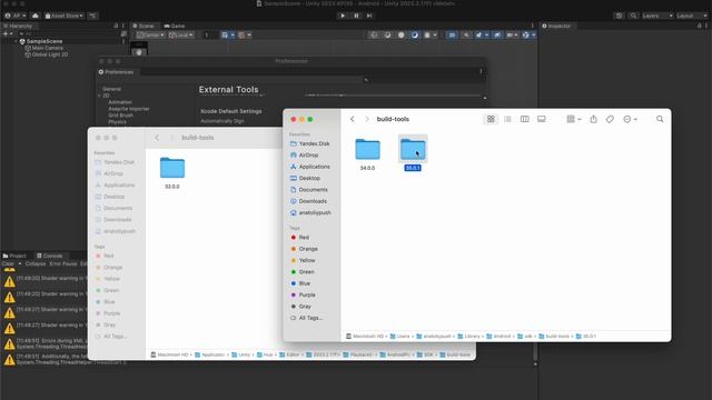 Yandex Mobile Ads SDK в Unity 2023 под API 35