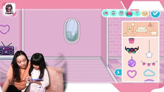 🔴 LIVE SAMANTHA 1 JAM BIKIN KAMAR SERBA WARNA WARNI DI TOCA BOCA LIFE WORLD !!
