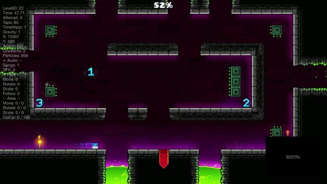 Dash I By RobTop I 3 Coins I Geometry Dash I ТГК:GameOver_tgc