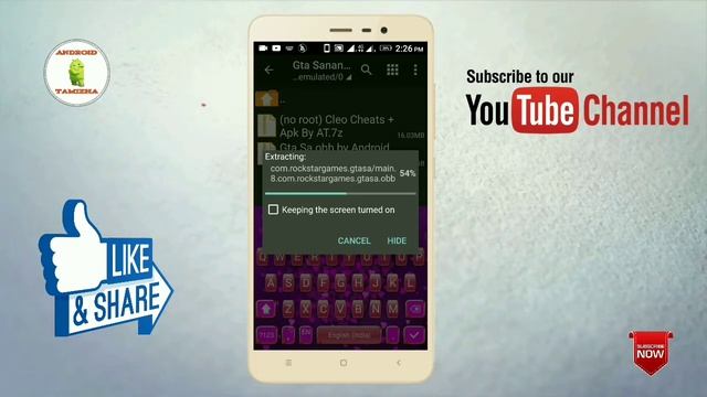 (540 MB) GTA san Andreas Full Game On Android With Cheats For Nougat (Tamil)