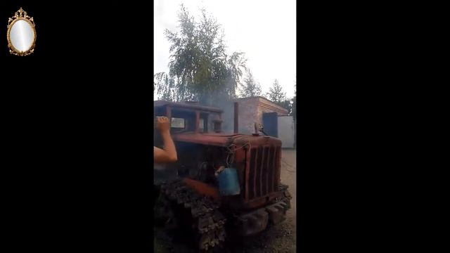 Нашли в лесу трактор ДТ-54А Алтайский. Простоял около 20 (двадцати) лет. Завели. Техника из СССР