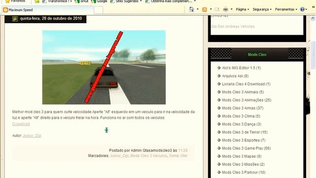 Como baixar maximum speed para gta sa