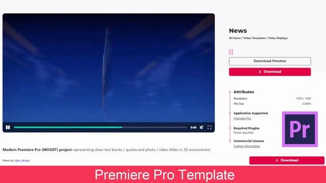 News | Premiere Pro template