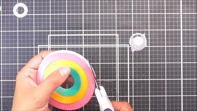 How To Create A Turning Rainbow Topped Card