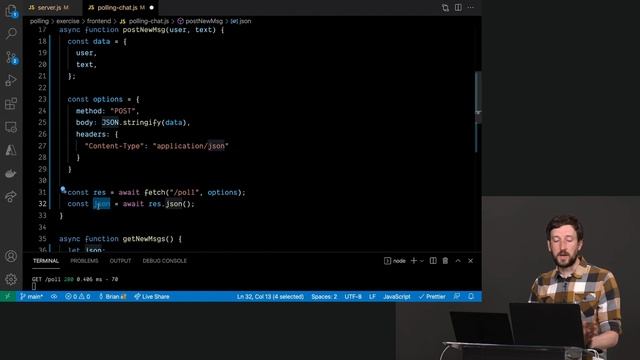2. Polling with setTimeout
