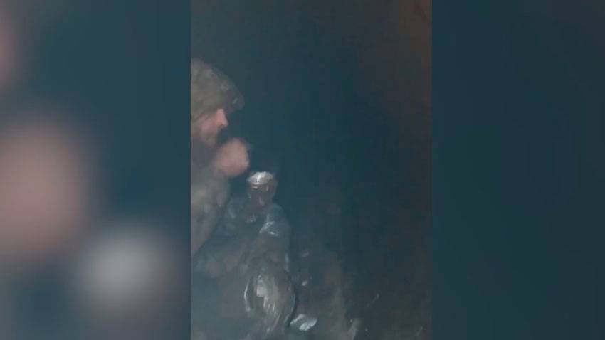 Кадры из подземной трубы газопровода, по которой российские штурмовики зашли в тыл ВСУ в Судже