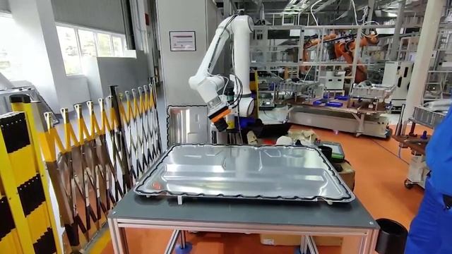 Elite Robots EC66 cobot dispensing at Volkswagen China plant