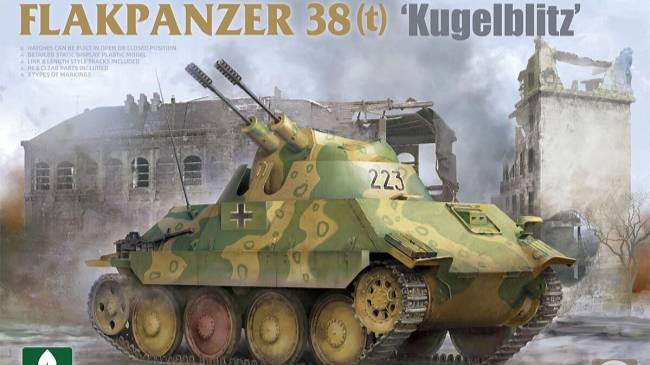 Распаковка Takom 1/35 2179 & 2180 & 2181 Flakpanzer 38, Flammpanzer 38, Jagdpanzer 38 Befehls