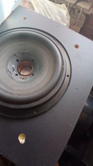 JBL 310 низкочастотный динамик, замена подходящего провода к катушки. Проверка генератором частот.