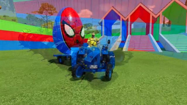TRANSPORTING MINI COOPER S COLORED CARS WITH HYIUNDAI TRUCK - Farming Simulator 22