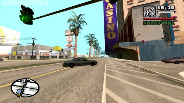 First-Person mod - GTA San Andreas - Bike School - from the Starter Save