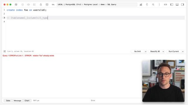 0056. Naming indexes