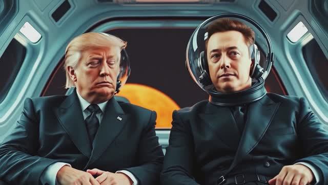 AI-кино о захвате Марса Трампом и Маском