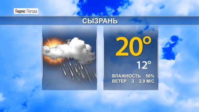 Прогноз погоды в Самарской области на 17-19 августа 2020 г.