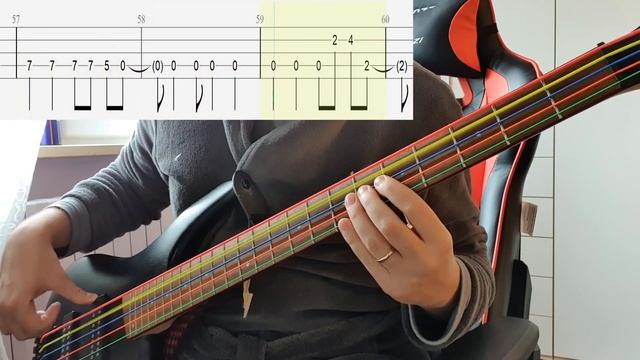 Rude-α - Paradise - Bass Cover With Tab (Bass Only)