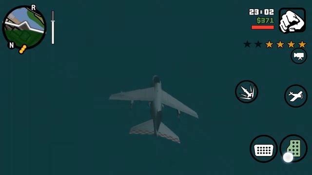 Flying with a Hydra in GTA San Andreas