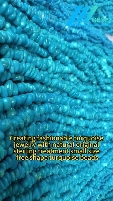 250307-4 Creating fashionable turquoise jewelry with natural original sterling treatment small size