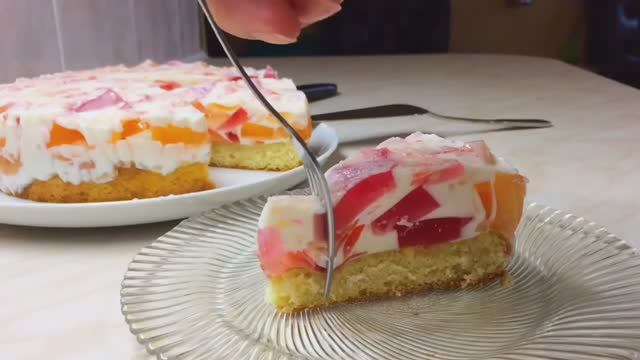 Торт Битое Стекло — лёгкий десерт со сметаной! 🍰✨