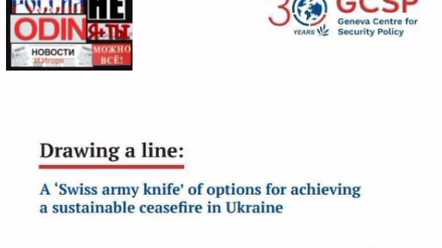 ‼️🇺🇦🇷🇺В Женеве представили план прекращения огня на Украине