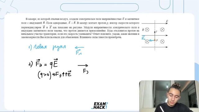 В камере, из которой откачан воздух, создали электрическое поле напряжённостью E и - №29185