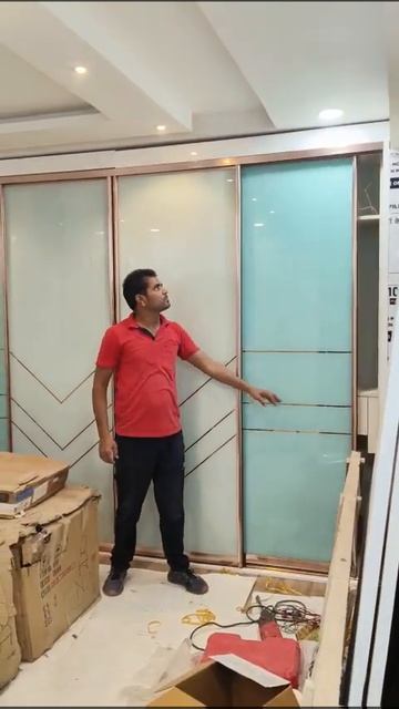 Aristo #sliding door #aluminium ms Glass Work profile aluminium door @short #video Hyderabad #work