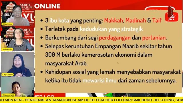 🔴 [LIVE] SEJARAH PT3 - PENGENALAN TAMADUN ISLAM OLEH TEACHER LOO #37 #TUISYENPERCUMA