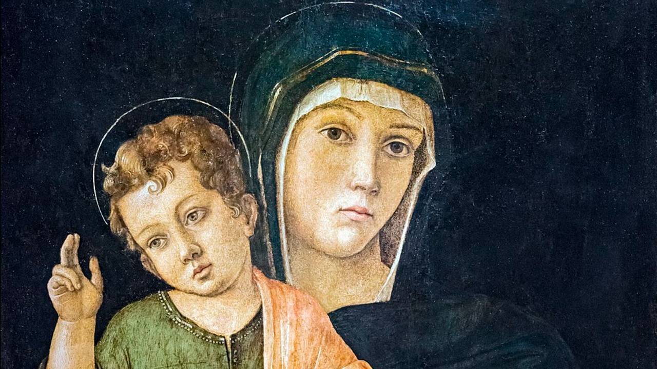 Джованни Беллини - картина
Мадонна с благословляющим младенцем. 1475—1479