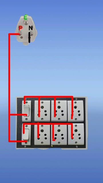 2Switch 6Sokit Board Wiring #electronic #radhika #shorts