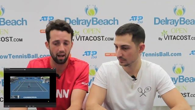 Tennis Film Session with Nakashima coach, Beau Treyz! | Delray Beach Open 2020