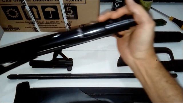 Fuzil B6C ou Griffon JH 819 .177 Air Rifle e QB-57