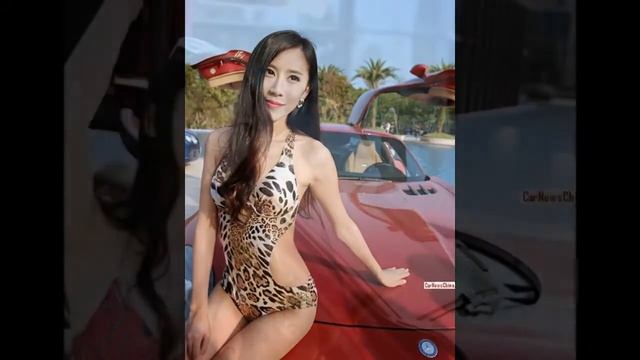 Mercedes Benz SLS AMG and Pretty Girls in China